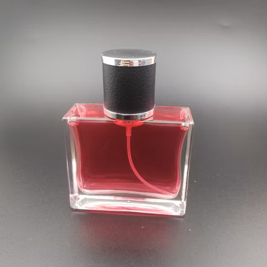 Factory Spot 100 Ml Empty Square Rectangular Atomizer Spray Perfume Glass Bottle with Aluminum Spray Cap